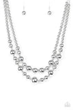 I Double Dare You - Silver Necklace - Paparazzi Accessories