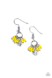 Twinkling Trinkets - Yellow Earrings - Paparazzi Accessories