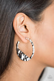 The BEAST Of Me - Silver Earrings - Paparazzi Accessories