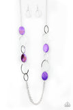 Kaleidoscope Coasts - Purple Necklace - Paparazzi Accessories