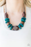 Pacific Paradise - Blue Necklace - Paparazzi Accessories