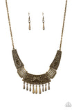 STEER It Up - Brass Necklace - Paparazzi Accessories