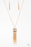 Shimmer Sensei - Gold Necklace - Paparazzi Accessories 