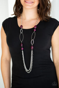 Pleasant Promenade - Purple Necklace -  Paparazzi Accessories