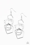 Five-Sided Fabulous - Silver Earrings - Paparazzi Accessories