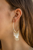 Bring The Noise - Gold Earrings - Paparazzi Accessories