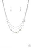 Tour de Demure - White Necklace - Paparazzi Accessories