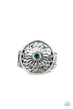 Mandala Magnificence - Blue Ring - Paparazzi Accessories