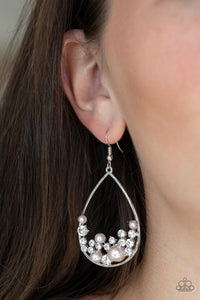 Town Car - Pink Earrings - Paparazzi Accessories