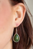 Shop Til You TEARDROP - Green Necklace - Paparazzi Accessories