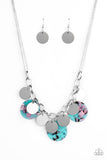 Confetti Confection - Blue Necklace - Paparazzi Accessories 