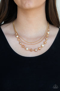 Tour de Demure - Gold Necklace - Paparazzi Accessories