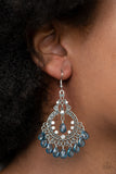 Lyrical Luster - Blue Earrings - Paparazzi Accessories 