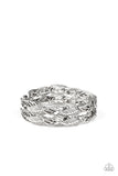 Its Five o FLOCK Somewhere - Silver Bracelet - Paparazzi Accessories