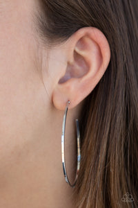 Cool Curves - Silver Earrings -  Paparazzi Accessories