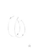 Cool Curves - Silver Earrings -  Paparazzi Accessories