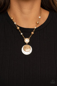 SEA The Sights - Gold Necklace - Paparazzi Accessories