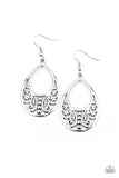 Stylish Serpentine - Silver Earrings - Paparazzi Accessories