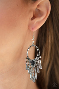 Ranger Rhythm - Black Earrings - Paparazzi Accessories