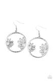 Demurely Daisy - Silver Earrings - Paparazzi Accessories