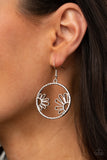 Demurely Daisy - Silver Earrings - Paparazzi Accessories