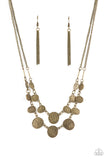 Pebble Me Pretty - Brass Necklace - Paparazzi Accessories