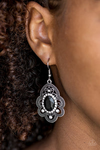 Reign Supreme - Black Earrings - Paparazzi Accessories