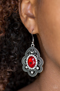 Reign Supreme - Red Earrings - Paparazzi Accessories